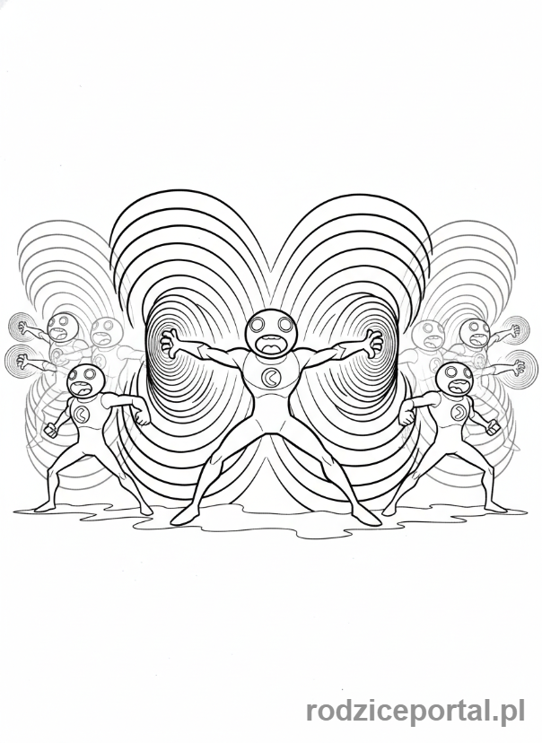 Kolorowanka Ben 10 - Echo Echo, klonujący się, tworzący falę dźwiękową.