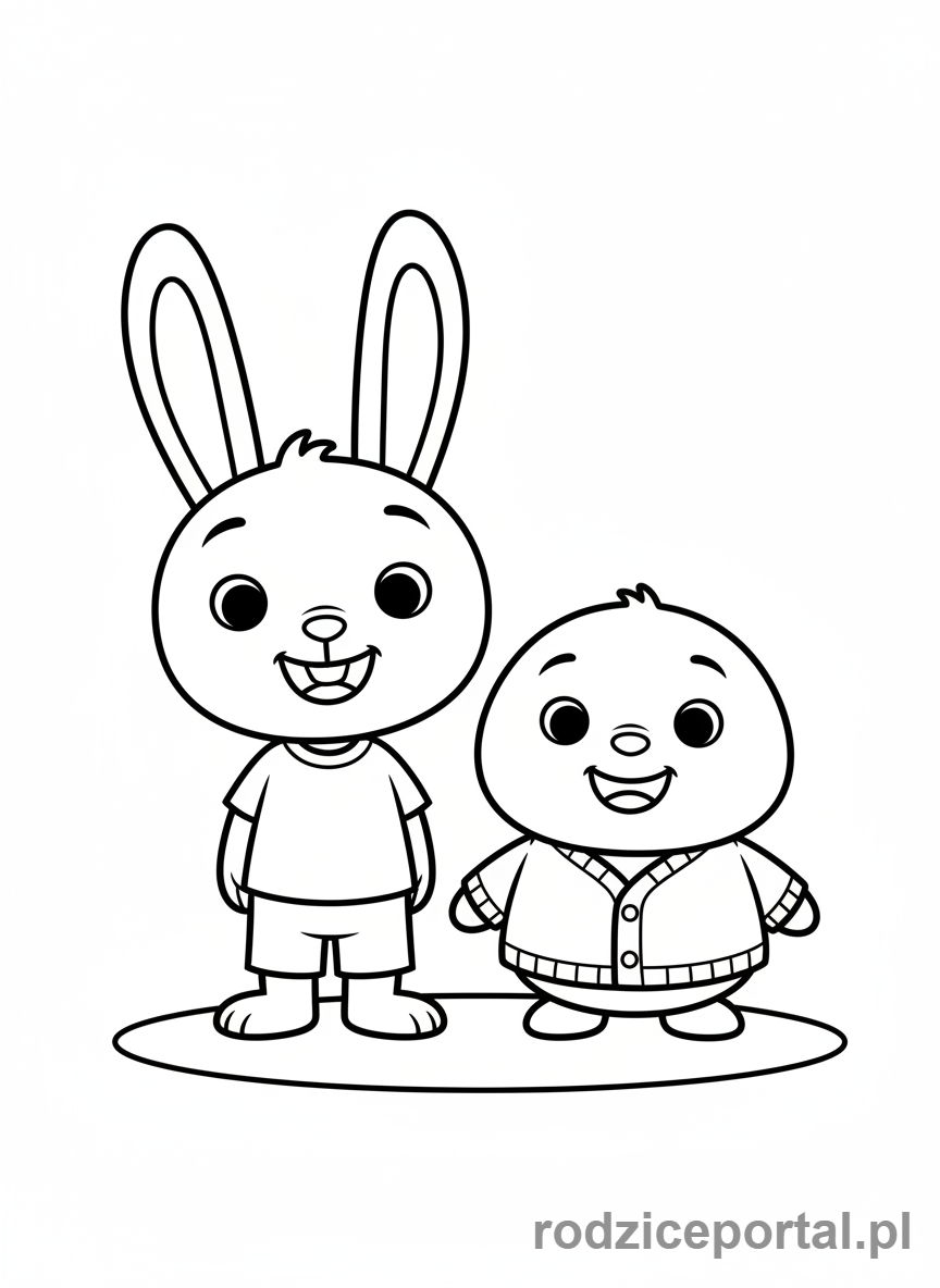 Kolorowanka Bing - Bing i Flop razem