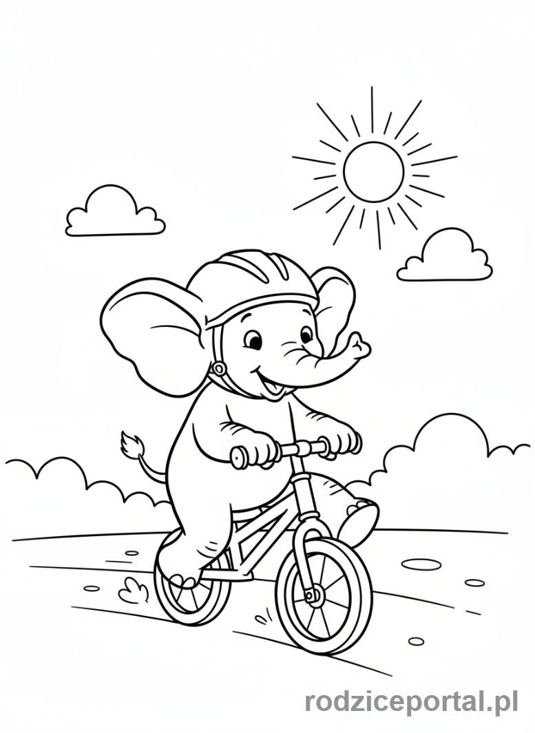 Kolorowanka Bing - Sula na rowerku biegowym