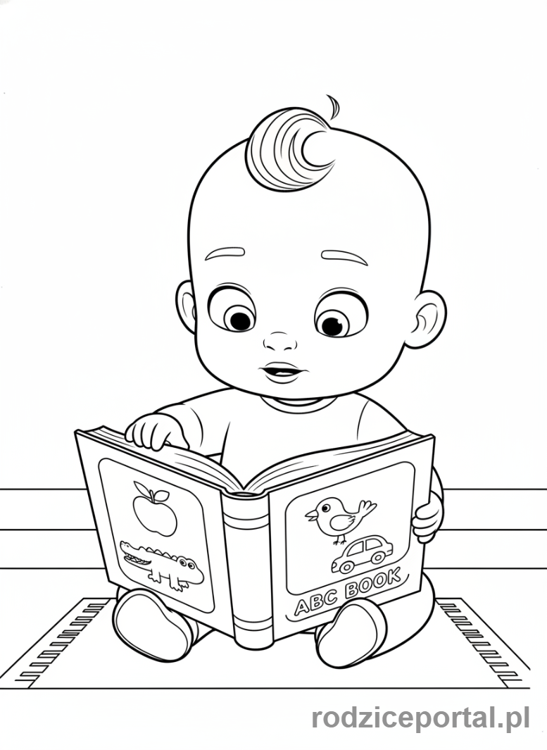 Kolorowanka Cocomelon - JJ uczący się liter, z książką ABC