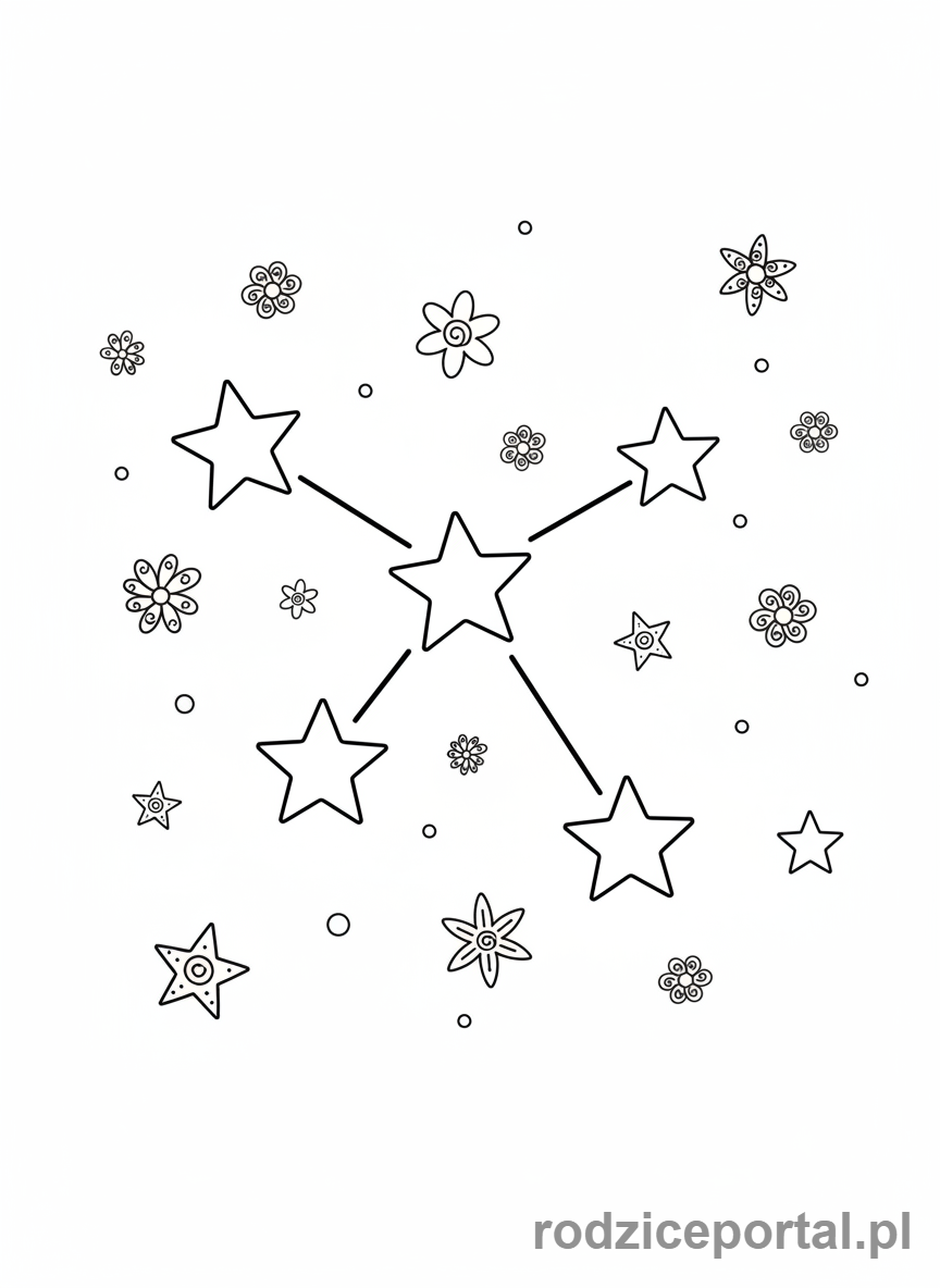 Kolorowanka Dla Dziewczynek - Gwiazdozbiór