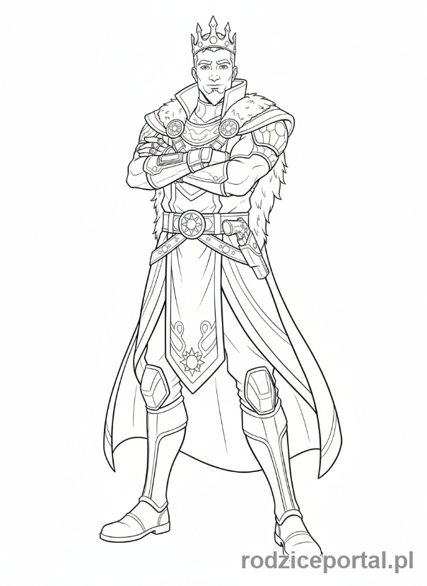 Kolorowanka Fortnite - Midas z akcesoriami