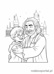 Kolorowanka Harry Potter - Harry i Syriusz Black