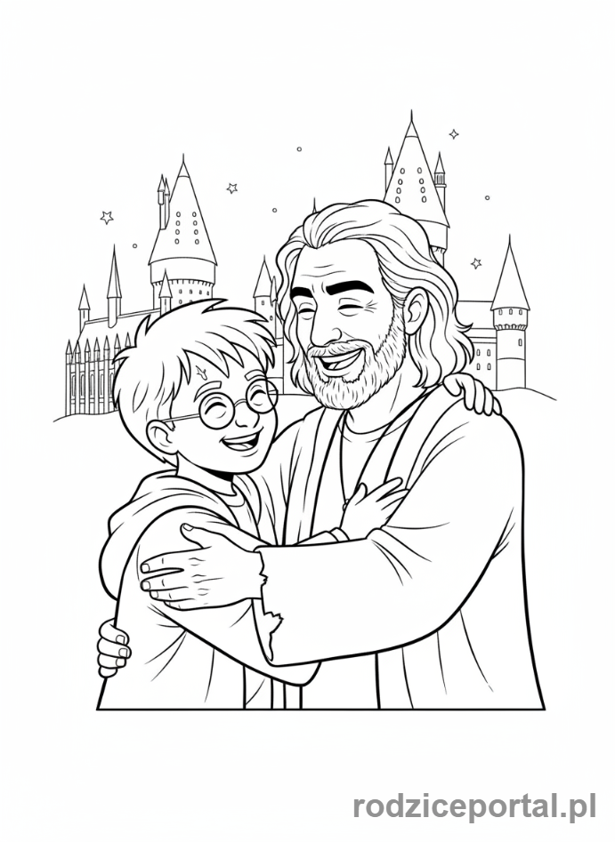 Kolorowanka Harry Potter - Harry i Syriusz Black