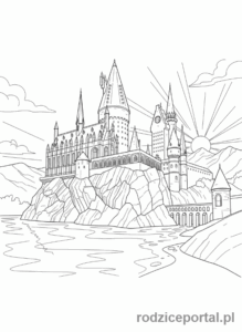 Kolorowanka Harry Potter - Zamek Hogwart