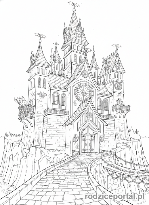 Kolorowanka Hotel Transylwania - Hotel Transylwania z zewnątrz