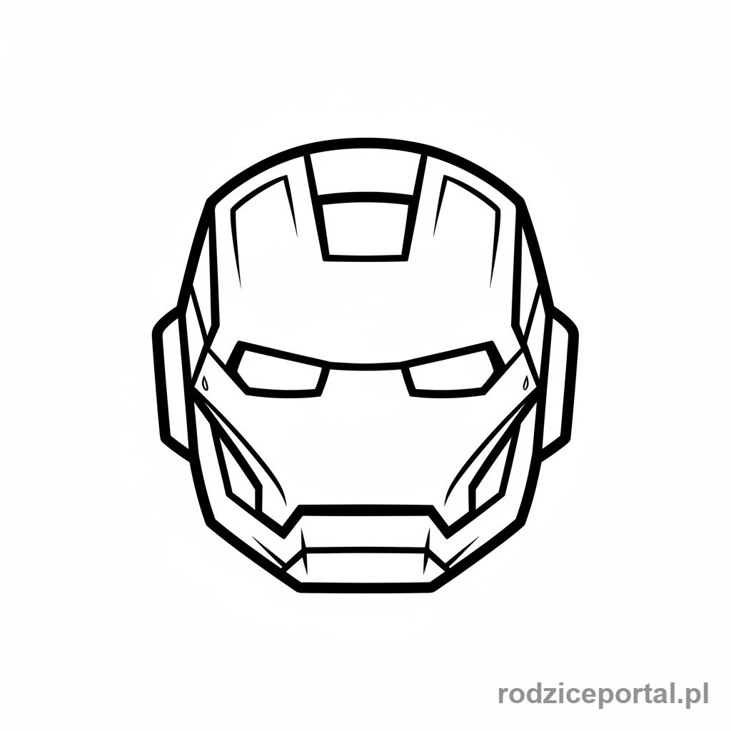 Kolorowanka Iron Man - Kultowe logo Iron Mana