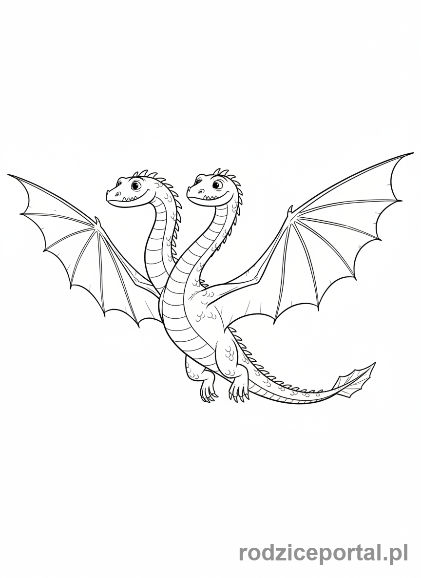 Kolorowanka Jak Wytresować Smoka - Wicherek i Burzyk (Barf and Belch) lecący