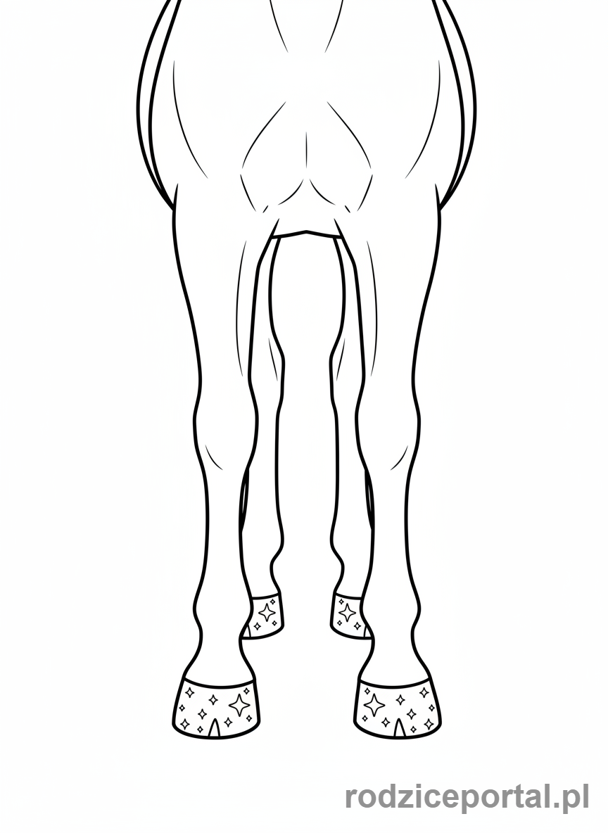 Kolorowanka Kucyki - Kucyk z błyszczącymi kopytami