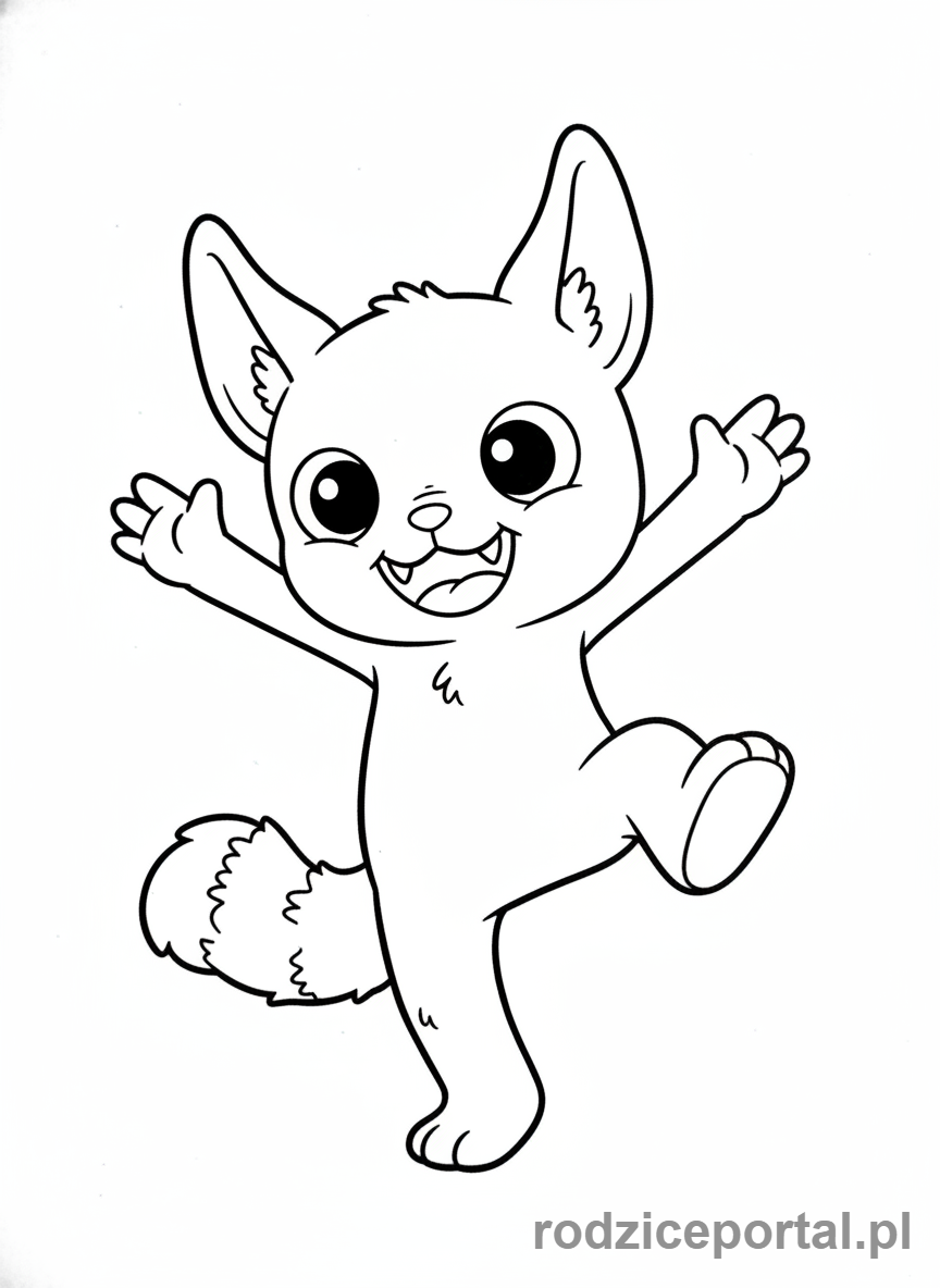 Kolorowanka Labubu - Labubu tańczące