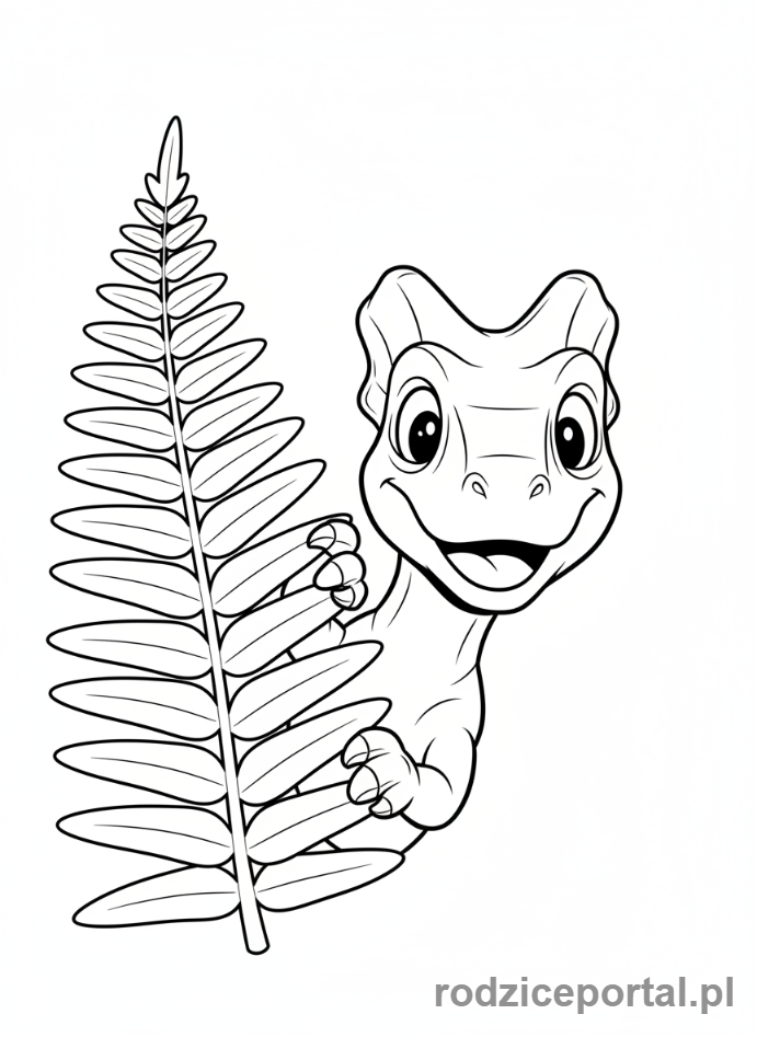 Kolorowanka Lego Jurassic World - Mały Dilofozaur