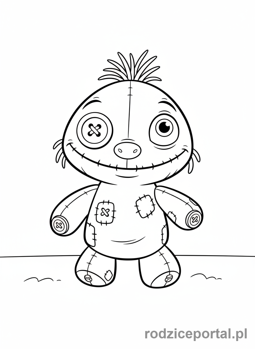 Kolorowanka Lilo I Stich - Zbliżenie na lalkę Scrump