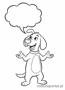 Kolorowanka Marta Mówi - Marta Mówi objaśniająca słowo