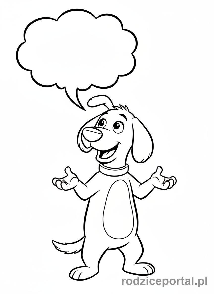 Kolorowanka Marta Mówi - Marta Mówi objaśniająca słowo