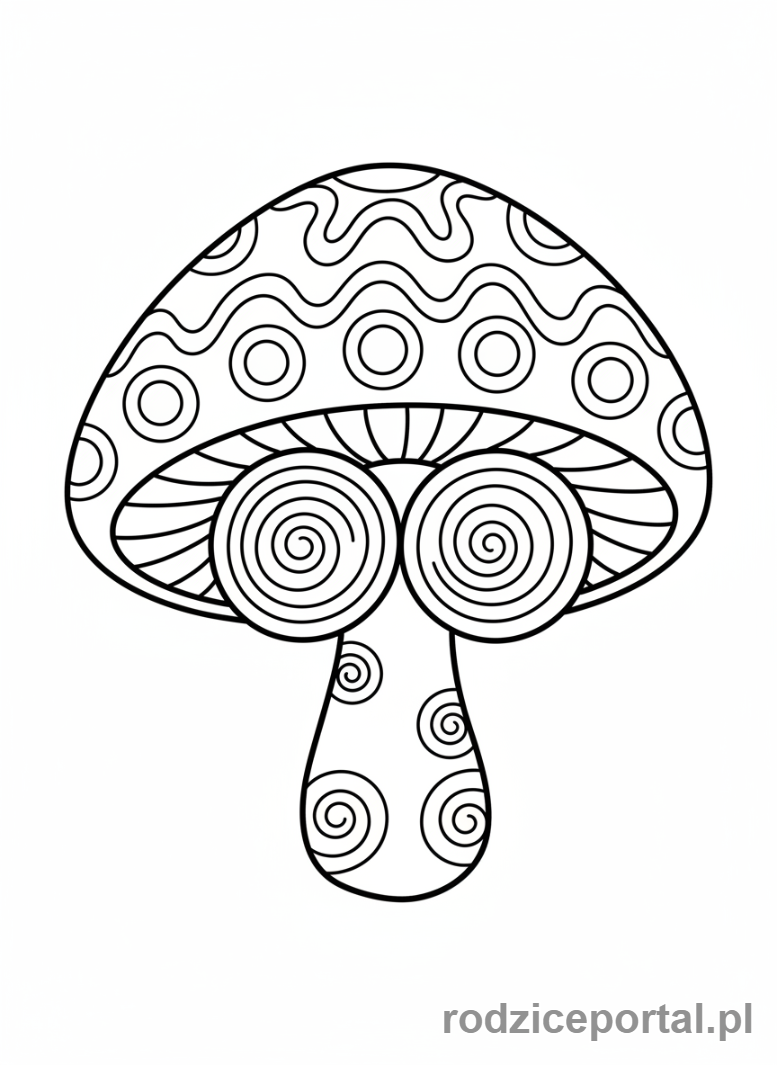 Kolorowanka Plants Vs Zombies - Hypno-shroom hipnotyzujący zombie.