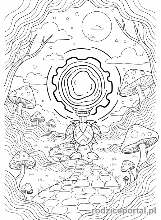 Kolorowanka Plants Vs Zombies - Plantern oświetlający mgłę.