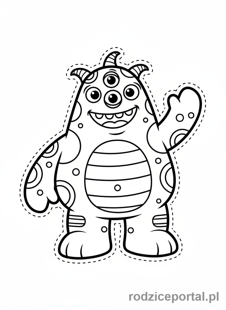 Kolorowanka Roblox - Potwór z gry Roblox