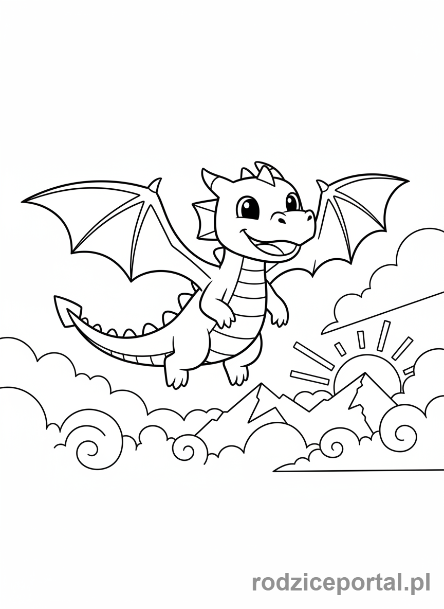 Kolorowanka Roblox - Smok w świecie Roblox