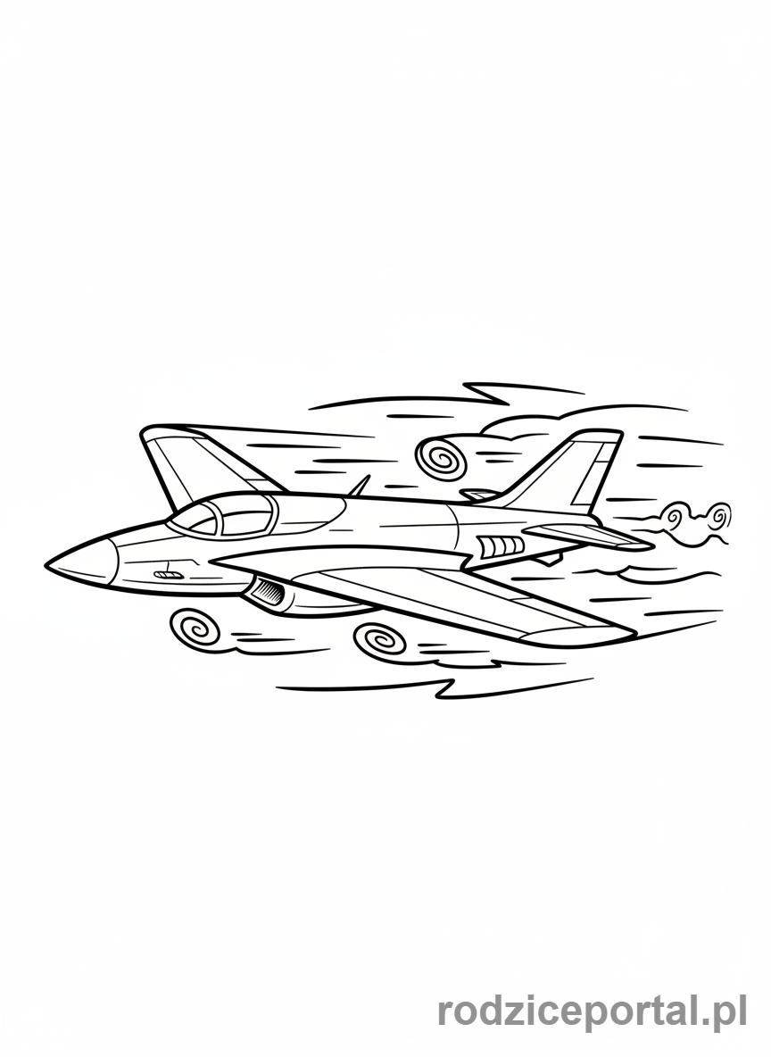 Kolorowanka Samoloty - Samolot wyścigowy.