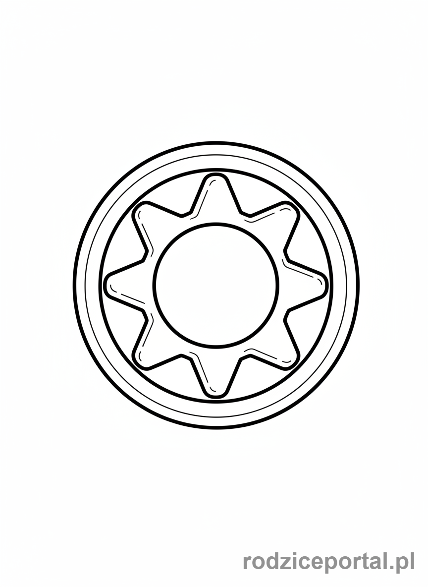 Kolorowanka Sonic - Klasyczny pierścień mocy