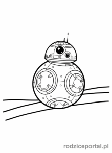 Kolorowanka Star Wars - BB-8, zabawny droid astromechaniczny