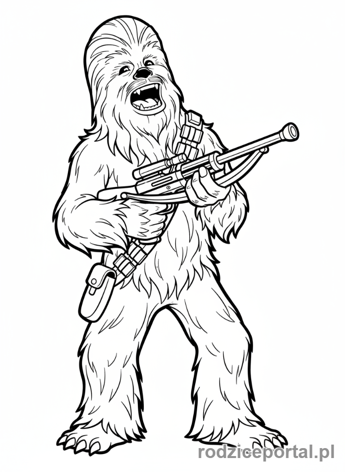 Kolorowanka Star Wars - Chewbacca