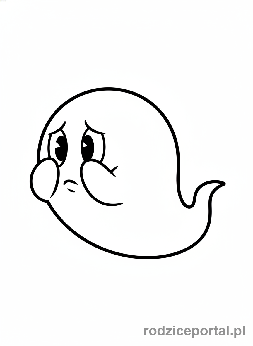 Kolorowanka Super Mario - Boo chowający się za rękami