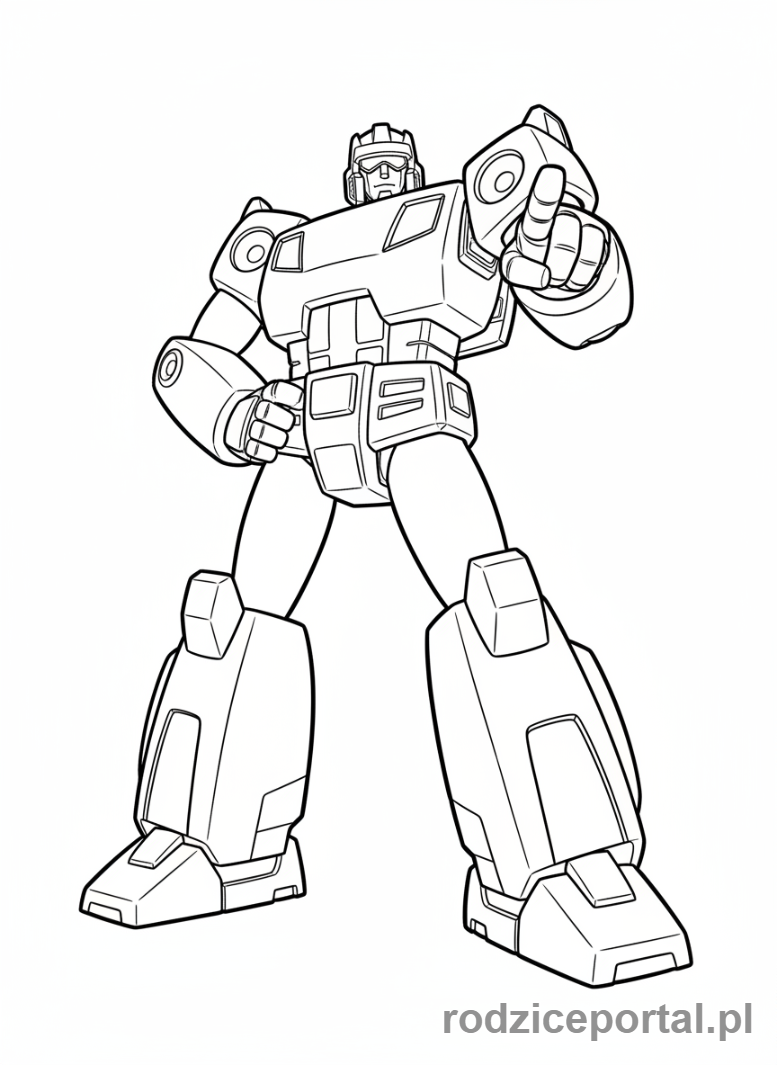 Kolorowanka Transformers - Jazz, fajny Autobot