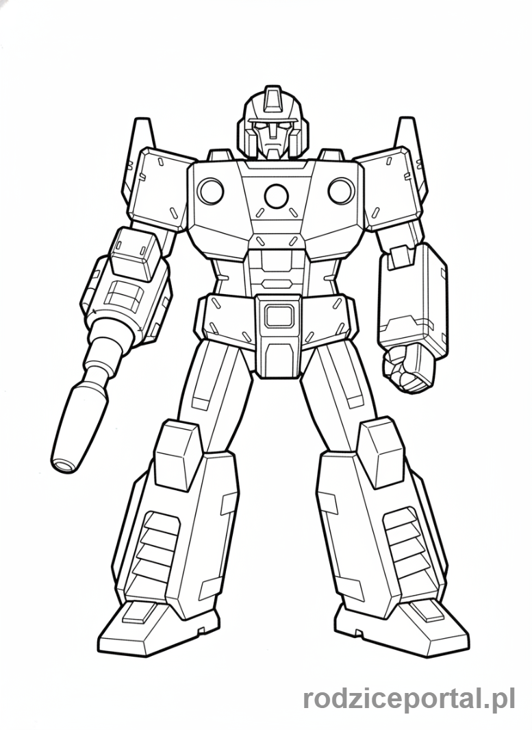 Kolorowanka Transformers - Shockwave, przodem