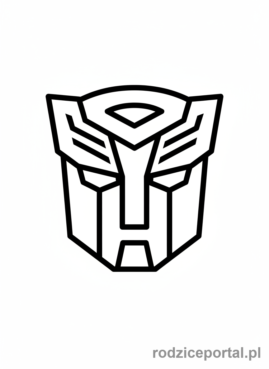 Kolorowanka Transformers - Symbol Autobotów