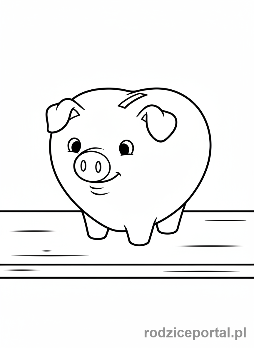 Kolorowanka Walentynki - Skarbonka w kształcie serca