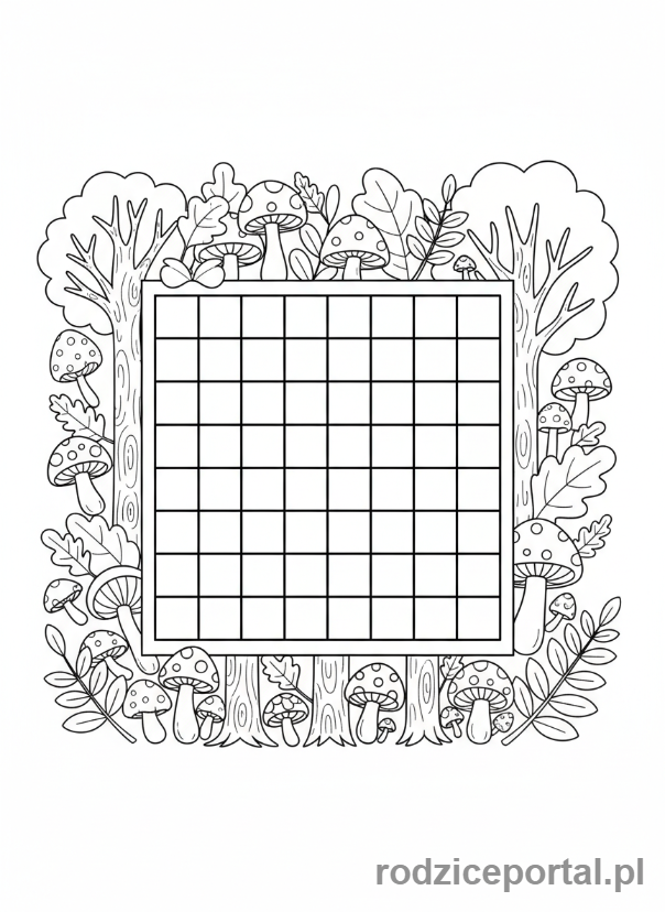 Kolorowanka Łamigłówki Pdf - Wyszukiwanka słów w lesie
