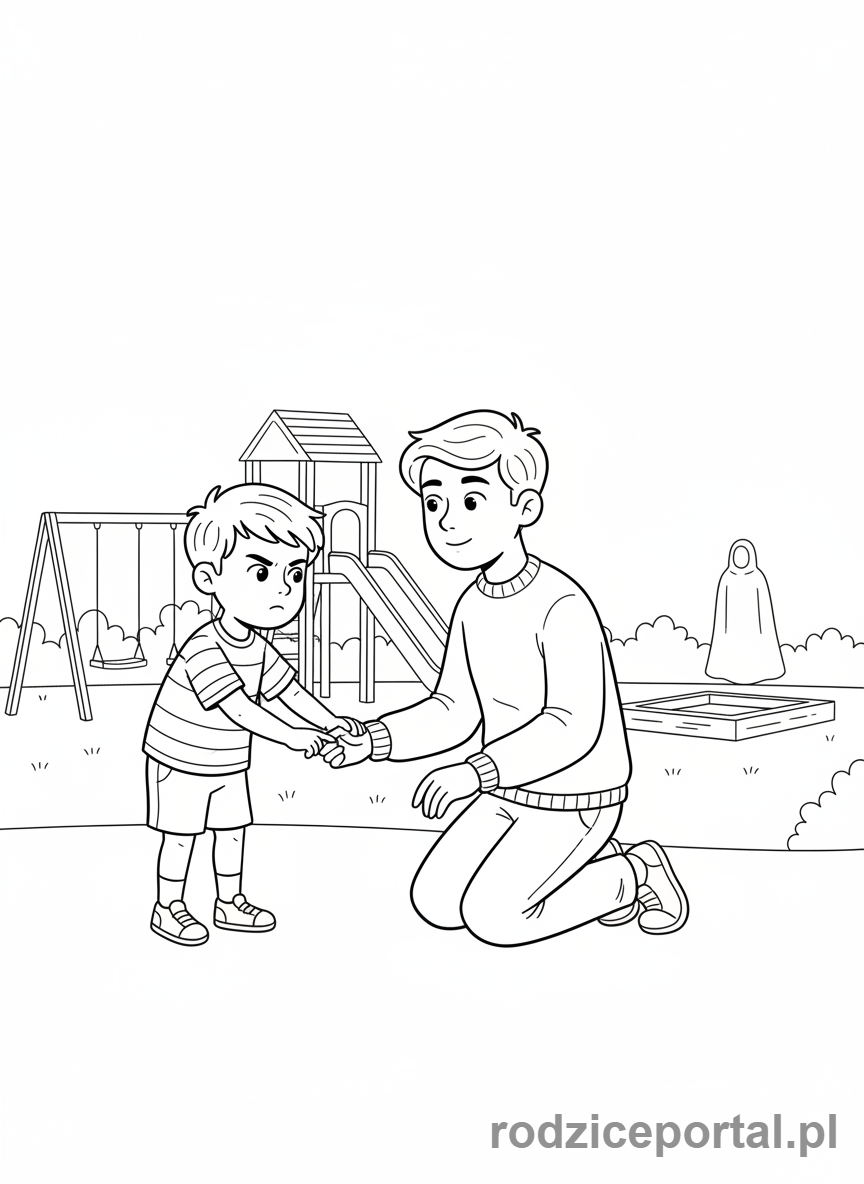 Kolorowanka Bezpieczeństwo - Powiedz dorosłemu