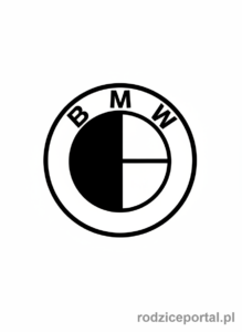Kolorowanka Bmw - Duże i wyraźne logo BMW