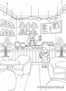 Kolorowanka Bubble Tea - Kawiarnia z bubble tea
