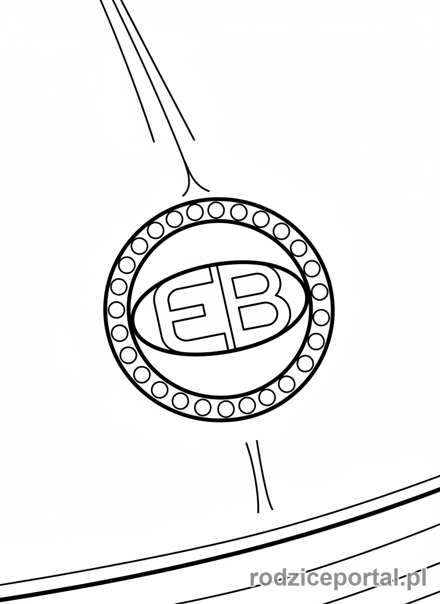 Kolorowanka Bugatti - Bugatti logo zbliżenie