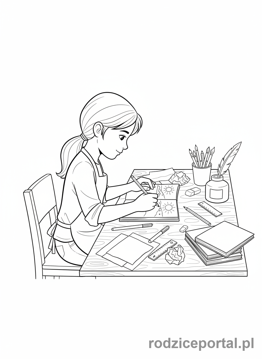 Kolorowanka Cisza I Koncentracja - Rysowanie