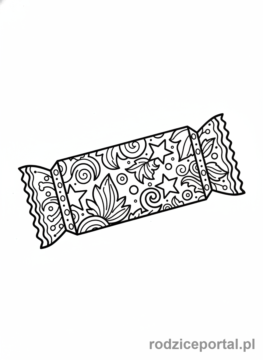 Kolorowanka Cukierki - Czekolada-opakowanie