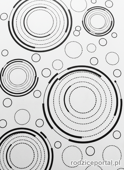 Kolorowanka Ćwiczenia Grafomotoryczne - Rysowanie okręgów