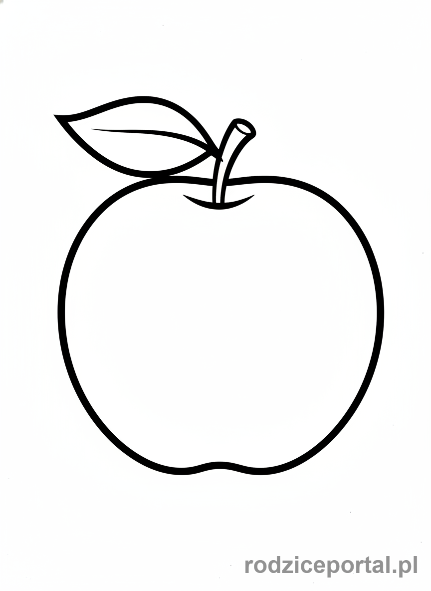 Kolorowanka Dla Dzieci Z Autyzmem - Jablko Proste