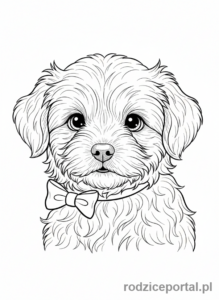 Kolorowanka Dla Dziewczynek 8 Lat - Słodki szczeniaczek
