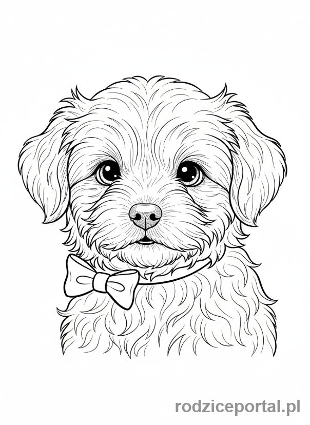 Kolorowanka Dla Dziewczynek 8 Lat - Słodki szczeniaczek