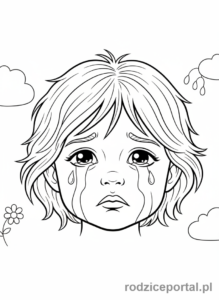 Kolorowanka Do Terapii Pedagogicznej - Smutne dziecko