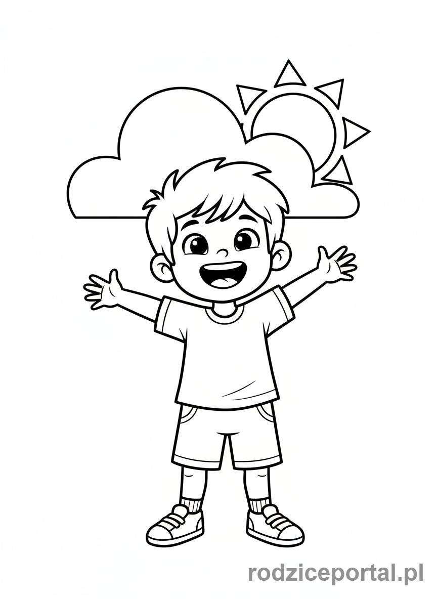 Kolorowanka Do Terapii Pedagogicznej - Szczęśliwe dziecko
