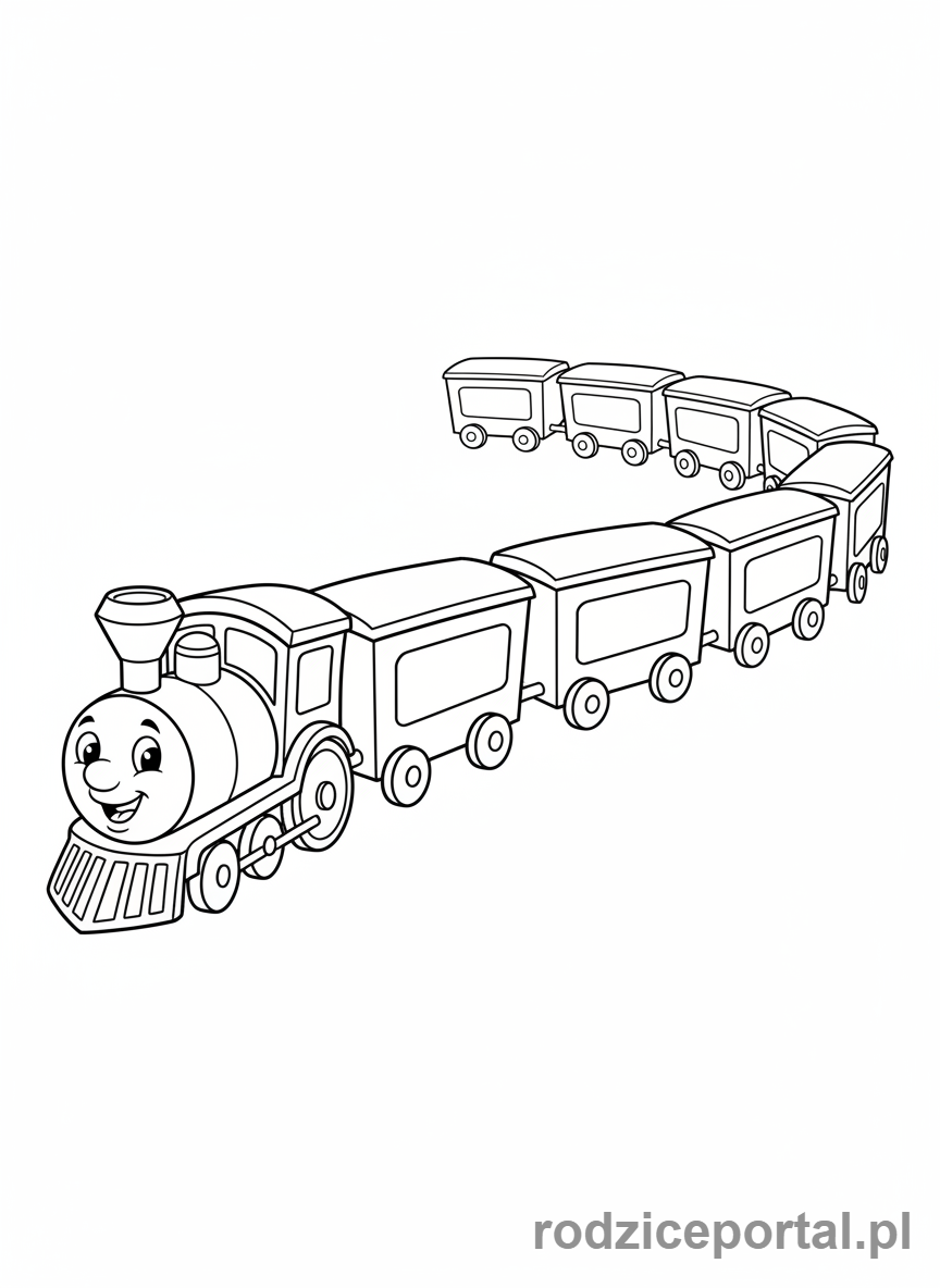 Kolorowanka Do Zajęć Dydaktycznych - Pociąg z literami