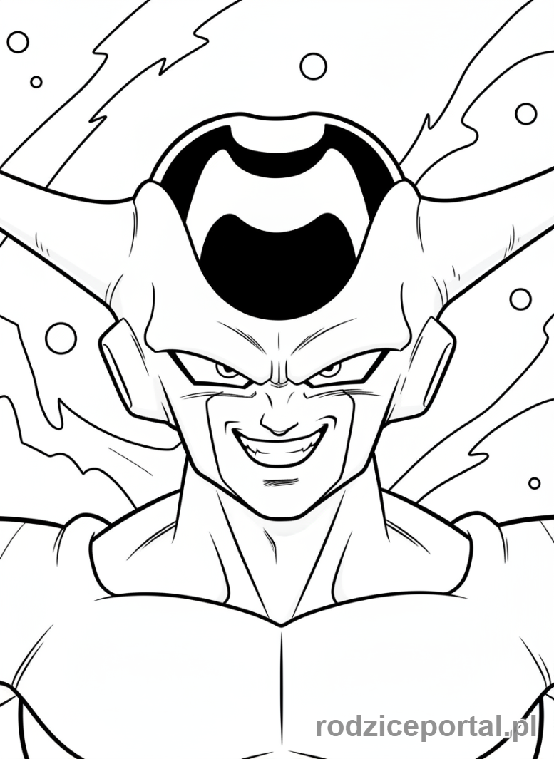 Kolorowanka Dragon Ball - Frieza finalna forma