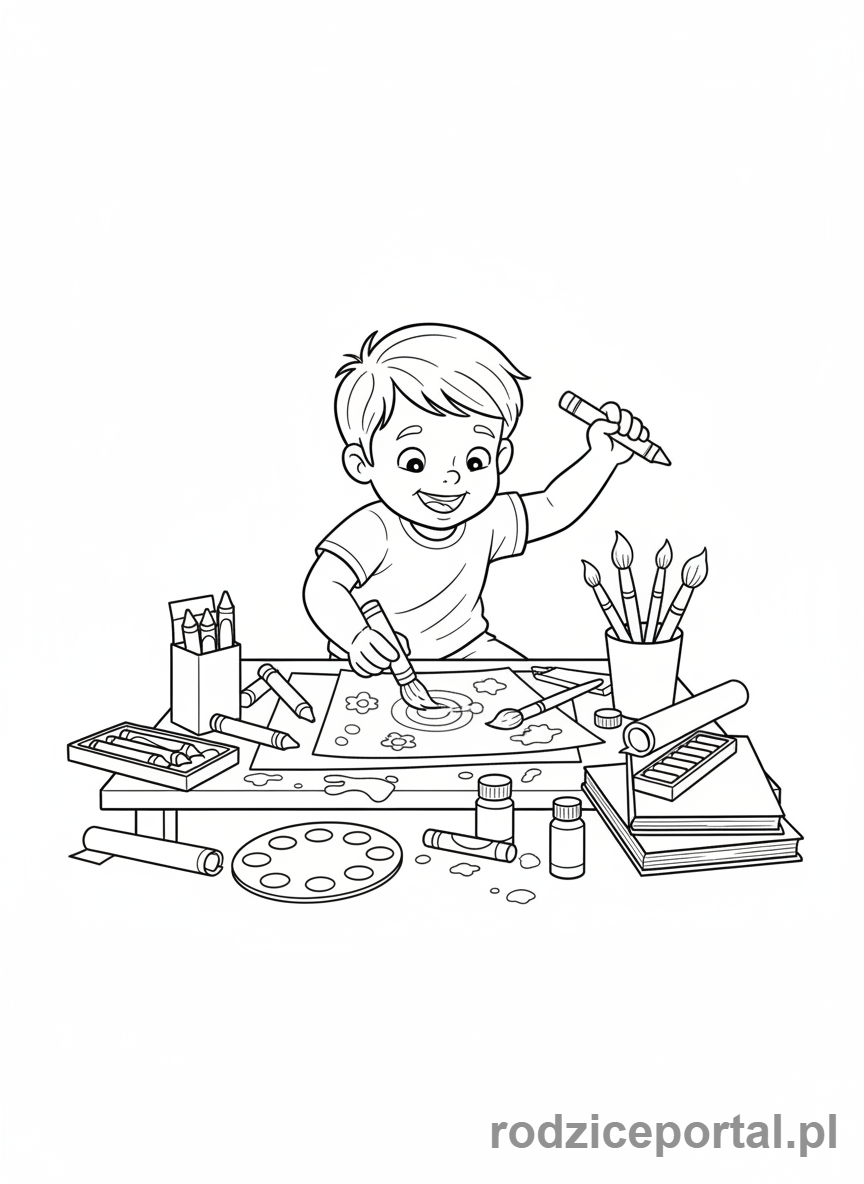 Kolorowanka Edukacja Domowa - Tworzenie projektu plastycznego