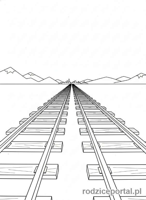Kolorowanka Edukacja Wizualna - Iluzja_optyczna_perspektywa