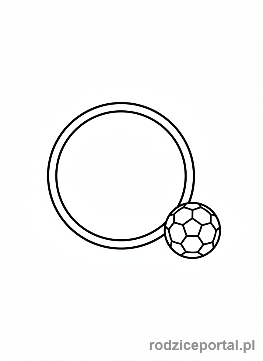 Kolorowanka Edukacyjne Do Druku - Kształt kółka i piłka