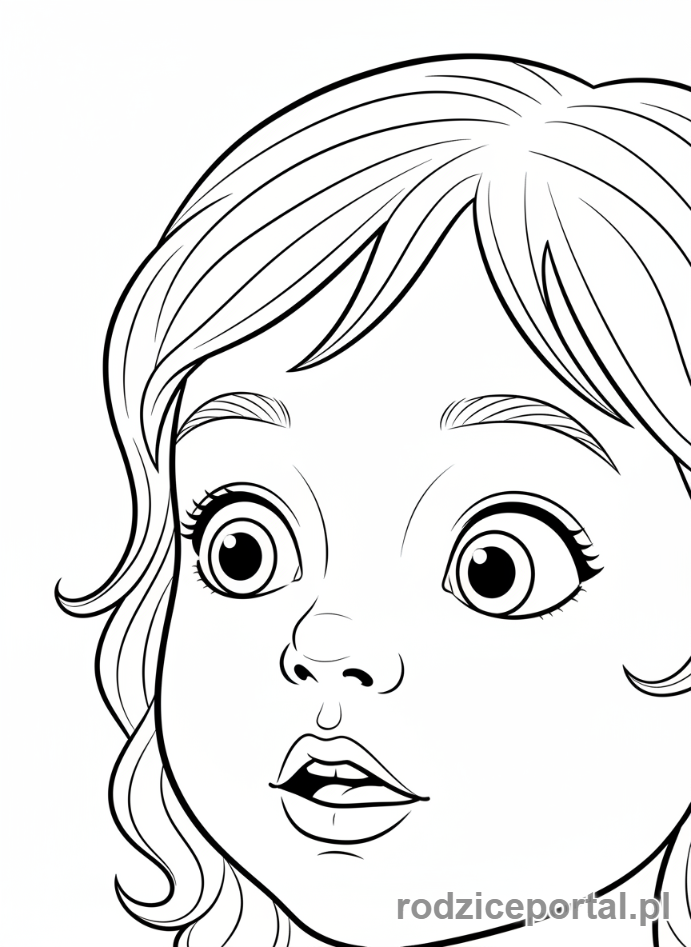 Kolorowanka Emocjonalne - Dziecko z zaciekawieniem